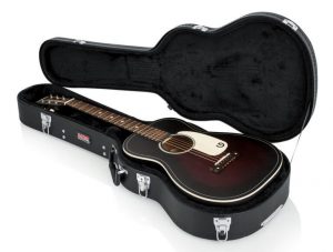 Hard-Shell Wood Case for 3/4-Size Acoustic Guitars